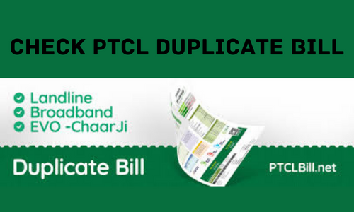 Check PTCL Duplicate Bill