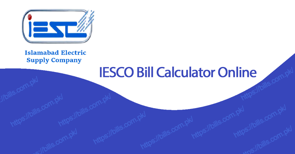 IESCO Bill Calculator Online
