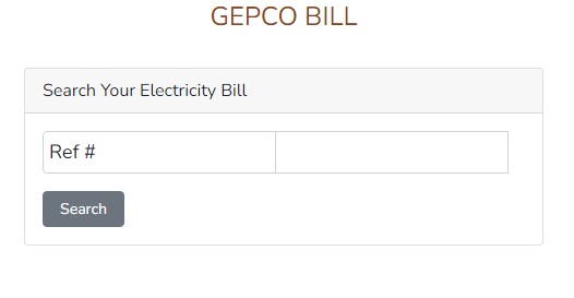 GEPCO Duplicate Bill